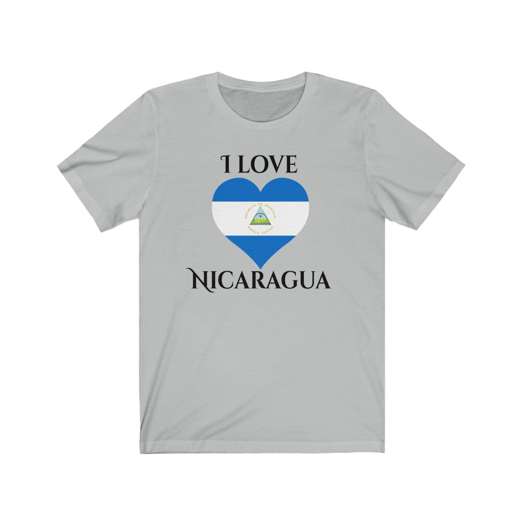 Nicaragua Heart Flag Premium Tee 1 - Unisex