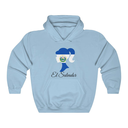 El Salvador Girl Flag Hoodie Sweatshirt 1 - Unisex