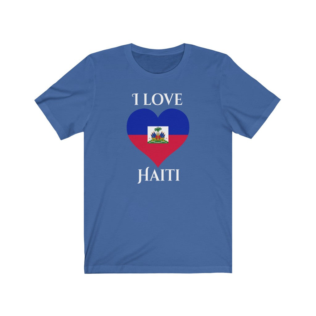 Haiti Heart Flag Premium Tee 2 - Unisex