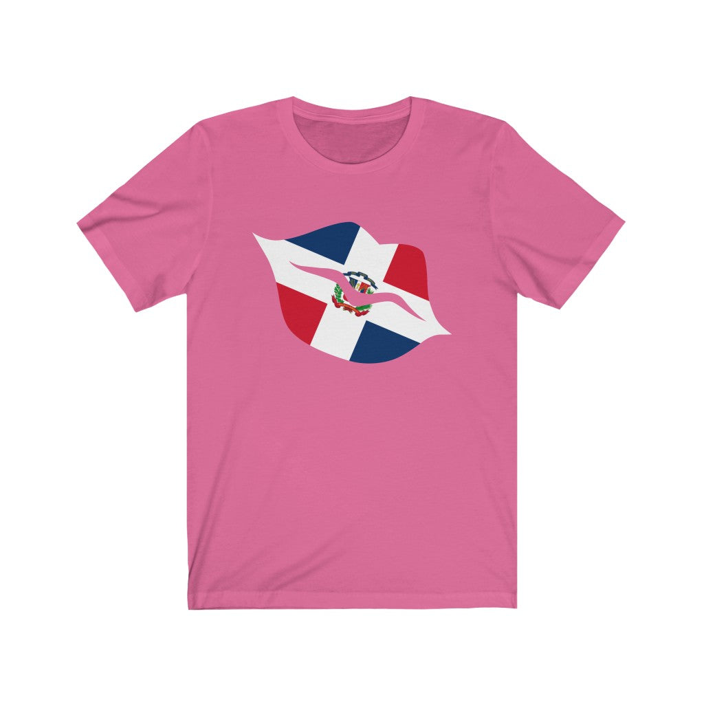 Dominican Republic Lips Flag Premium Tee - Unisex