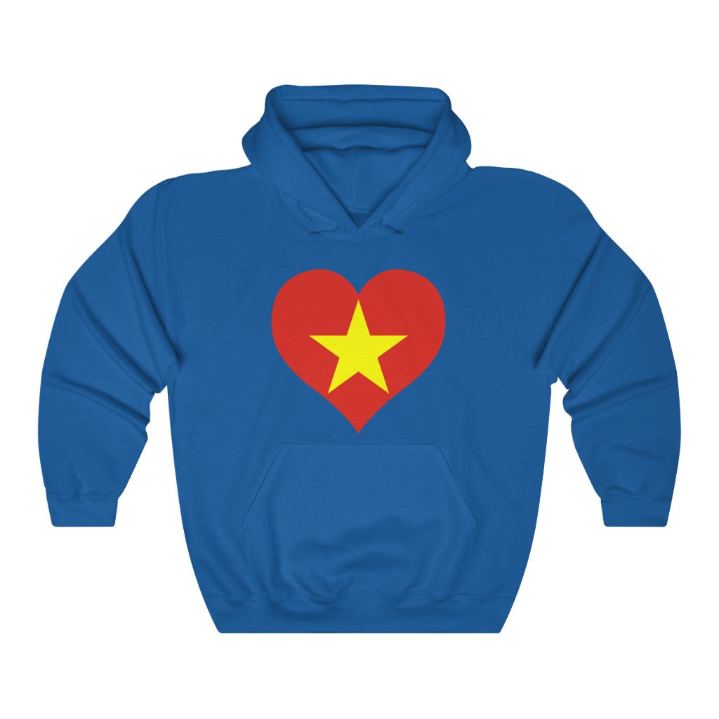 Vietnam Heart Flag Hoodie Sweatshirt - Unisex