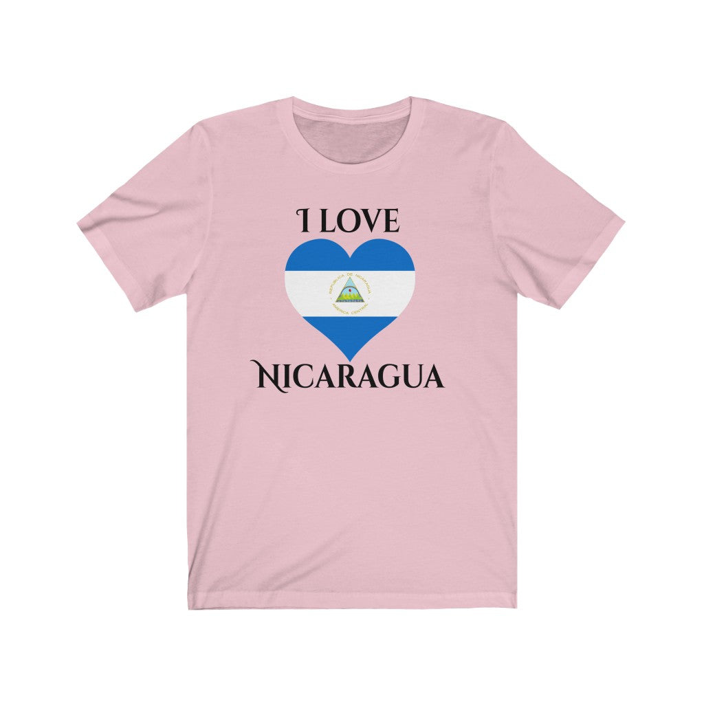 Nicaragua Heart Flag Premium Tee 1 - Unisex