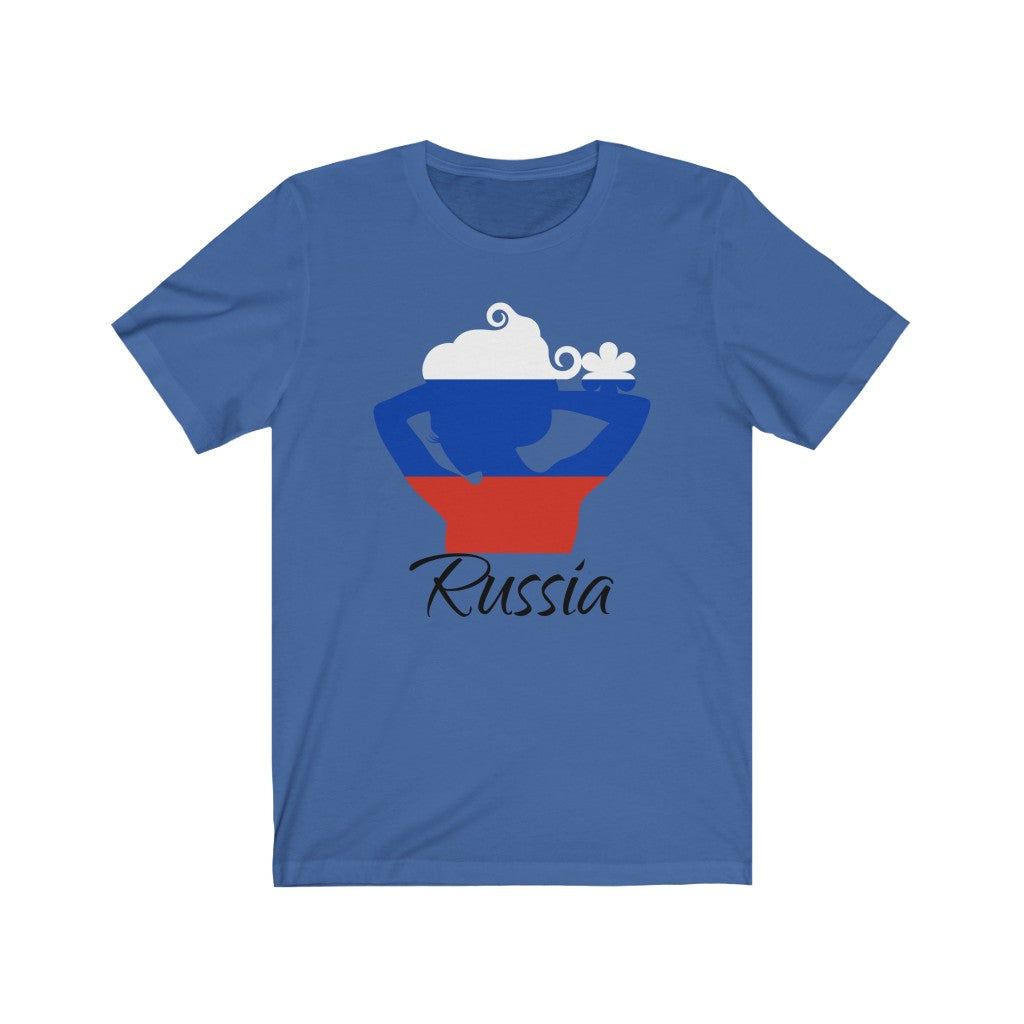Russia Lady Flag Premium Tee 1 - Unisex