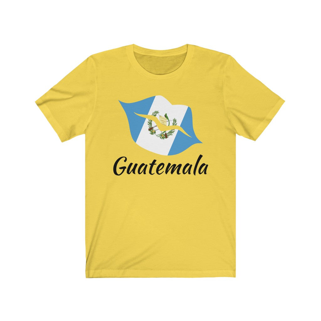 Guatemala Lips Flag Premium Tee 1 - Unisex