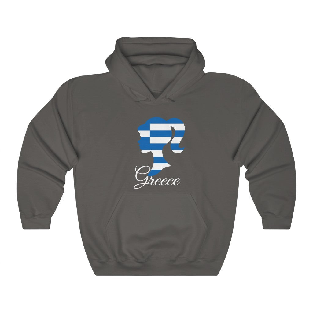 Greece Girl Flag Hoodie Sweatshirt 2 - Unisex