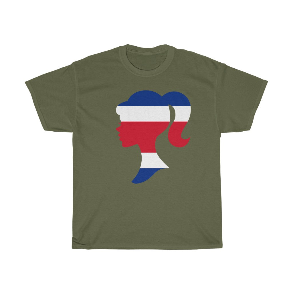 Costa Rica Girl Flag Standard Tee - Unisex