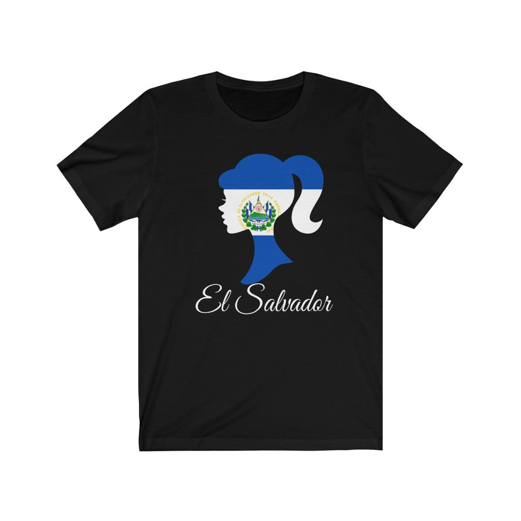 El Salvador Girl Flag Premium Tee 2 - Unisex