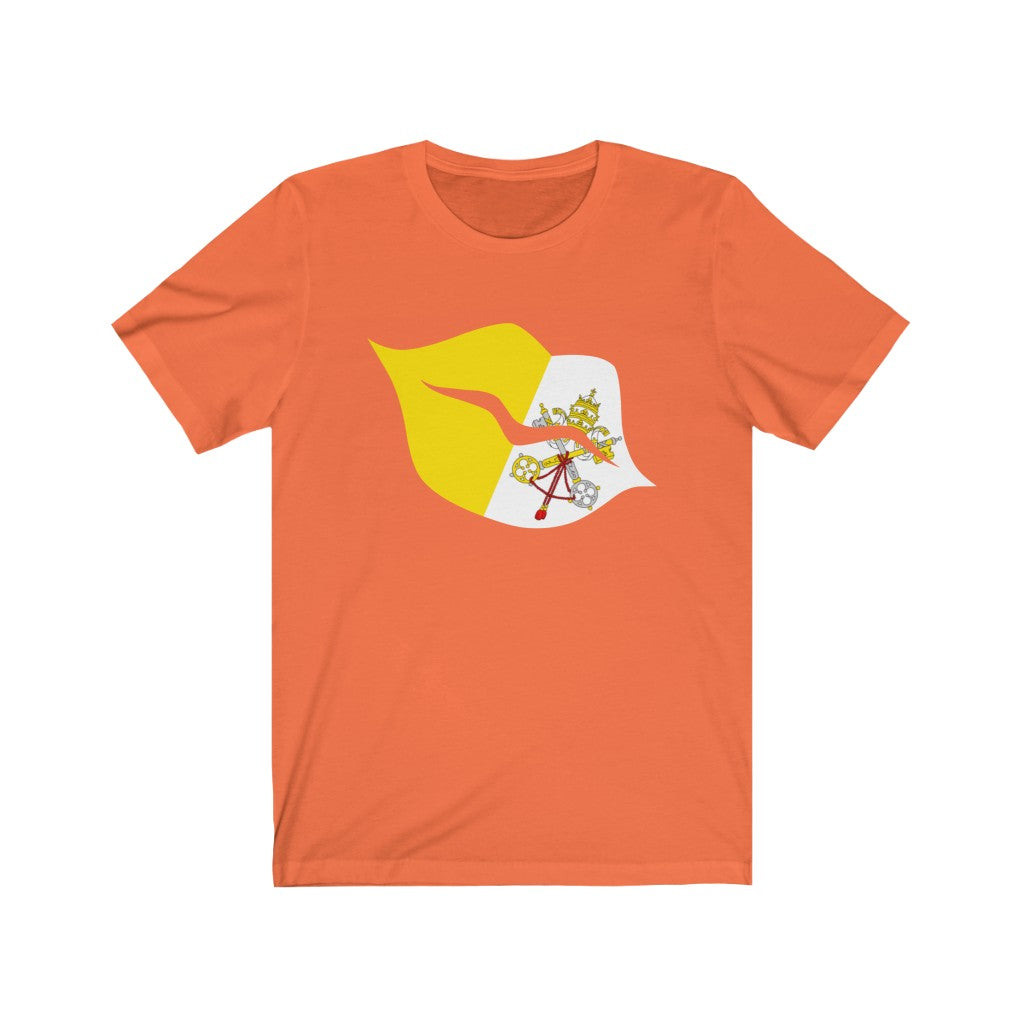 Holy See Lips Flag Premium Tee - Unisex