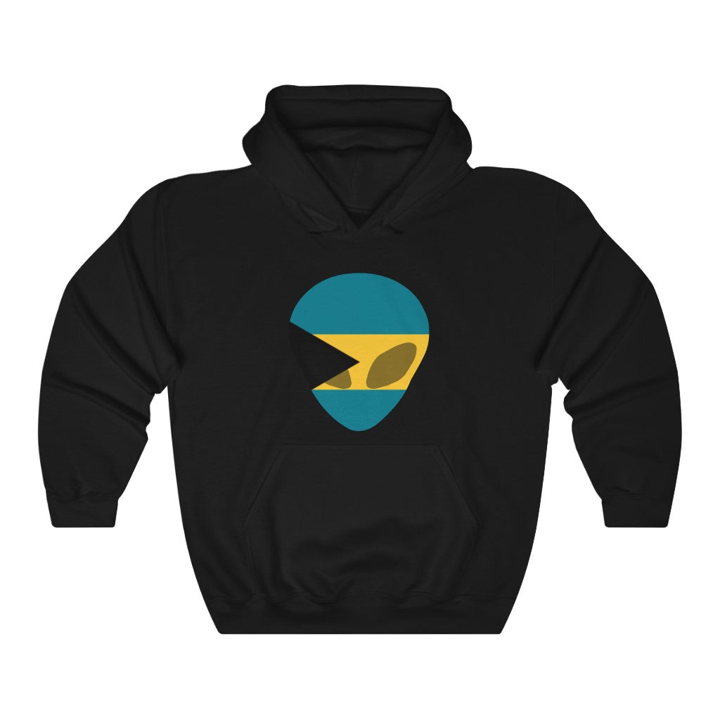 Bahamas Alien Flag Hoodie Sweatshirt - Unisex