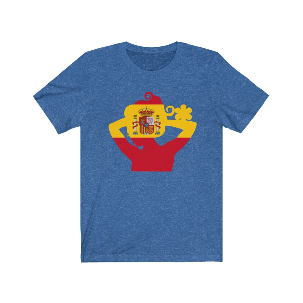 Spain Lady Flag Premium Tee - Unisex