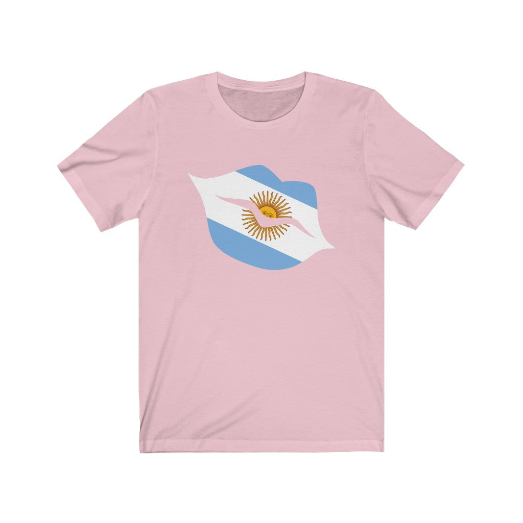 Argentina Lips Flag Premium Tee - Unisex