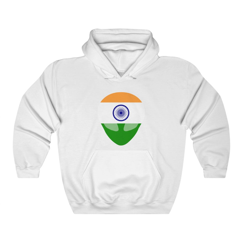 India Alien Flag Hoodie Sweatshirt - Unisex