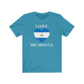Nicaragua Heart Flag Premium Tee 2 - Unisex