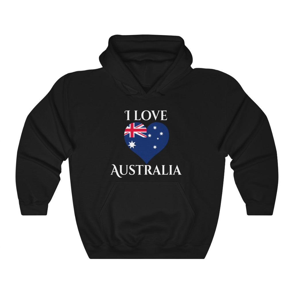 Australia Heart Hoodie Sweatshirt 2 - Unisex