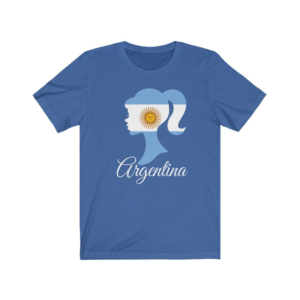 Argentina Girl Flag Premium Tee 2 - Unisex