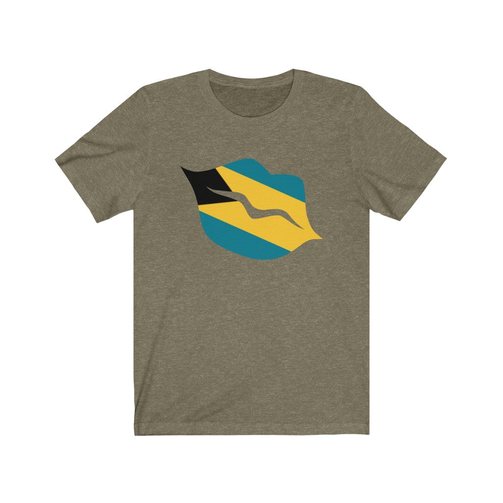 Bahamas Lips Flag Premium Tee - Unisex