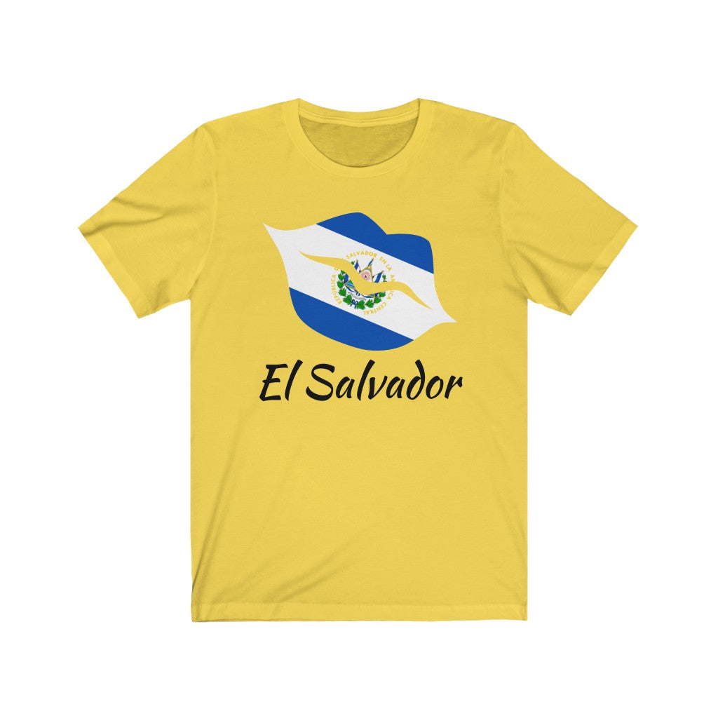 El Salvador Lips Flag Premium Tee 1 - Unisex