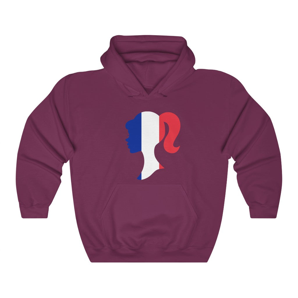 France Girl Flag Hoodie Sweatshirt - Unisex