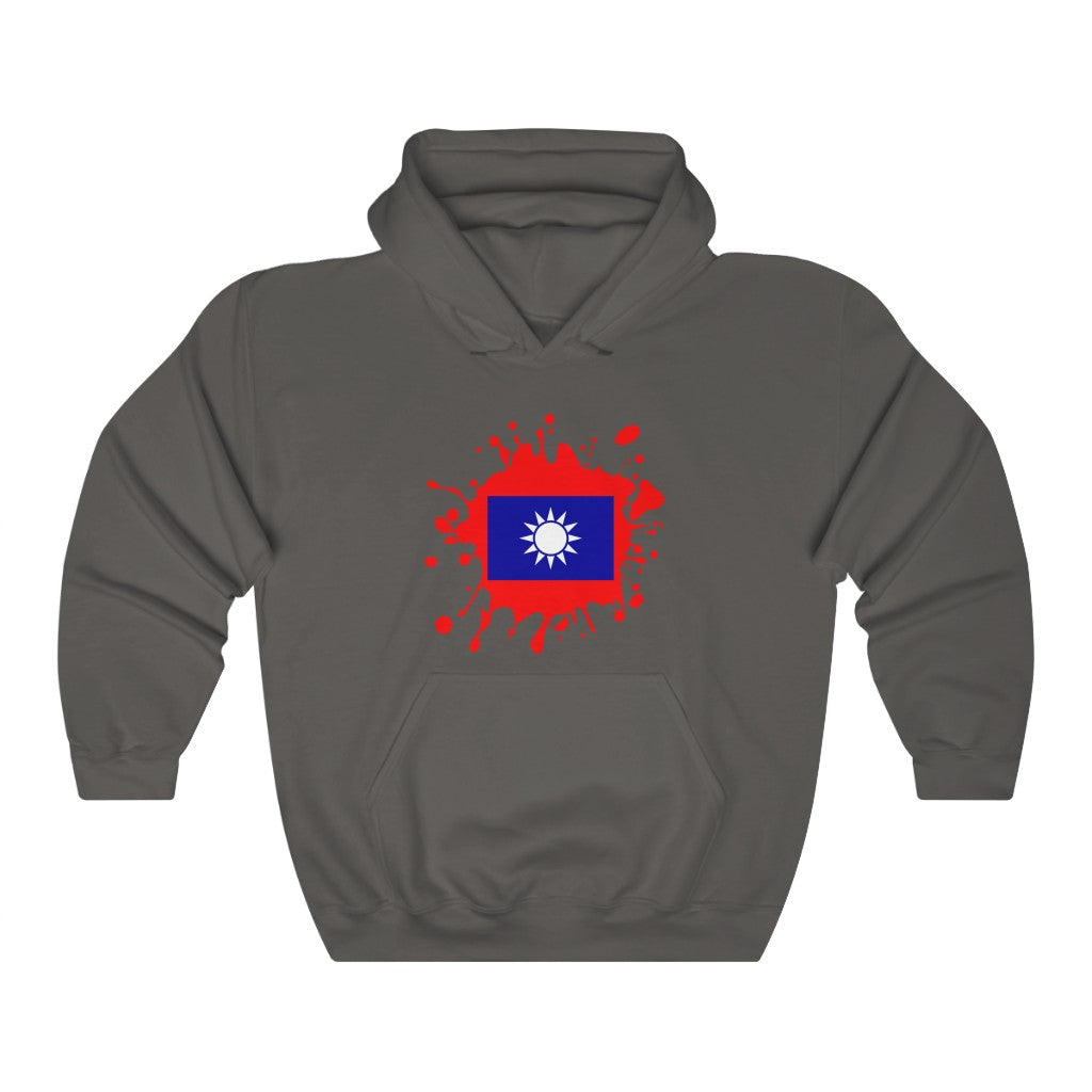 Republic of China (Taiwan) Splat Flag Hoodie Sweatshirt - Unisex