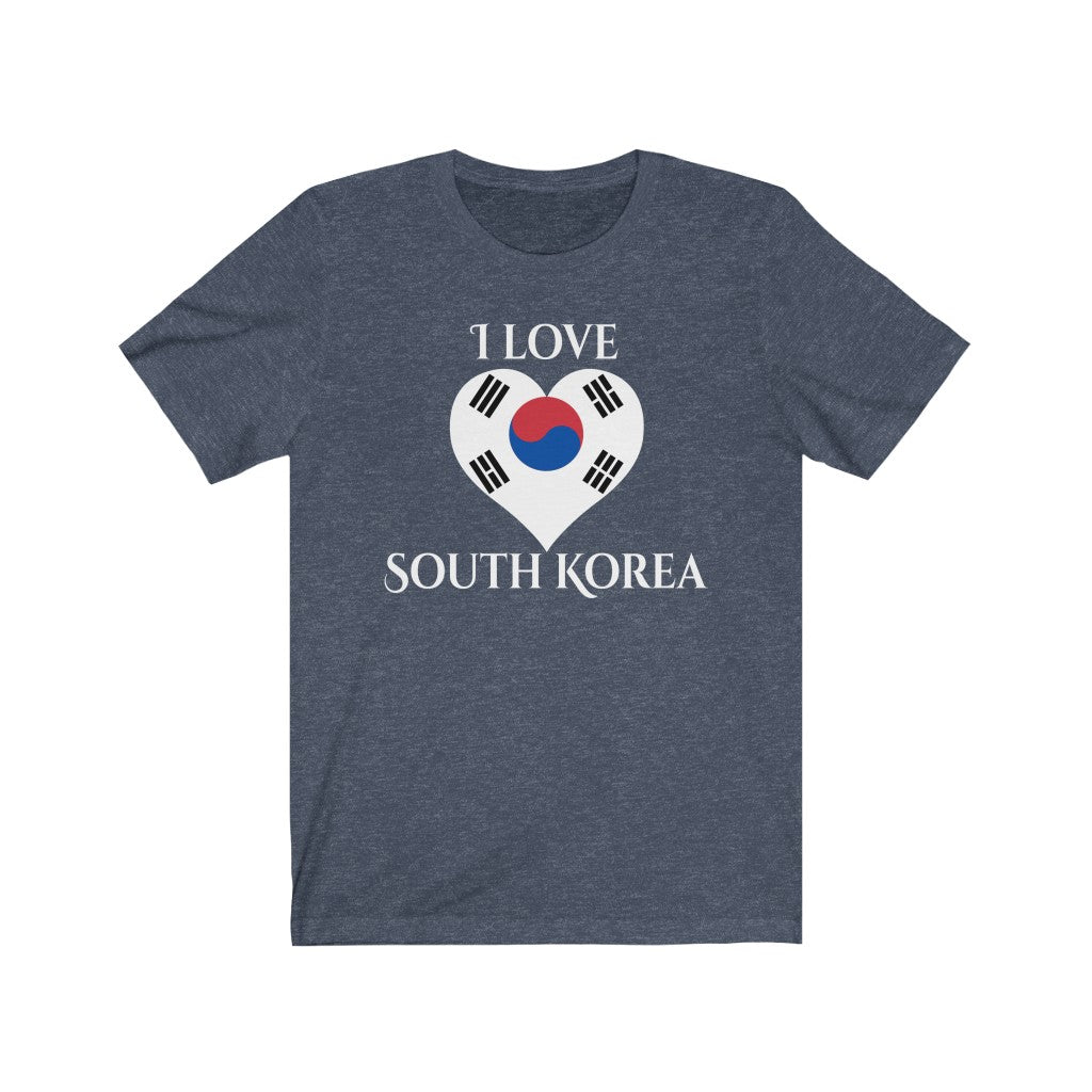 South Korea Heart Flag Premium Tee 2 - Unisex