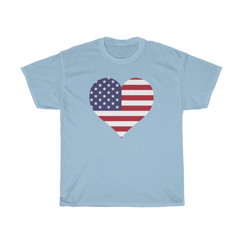 United States of America Heart Flag Standard Tee - Unisex
