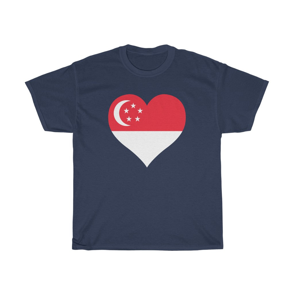 Singapore Heart Flag Standard Tee - Unisex