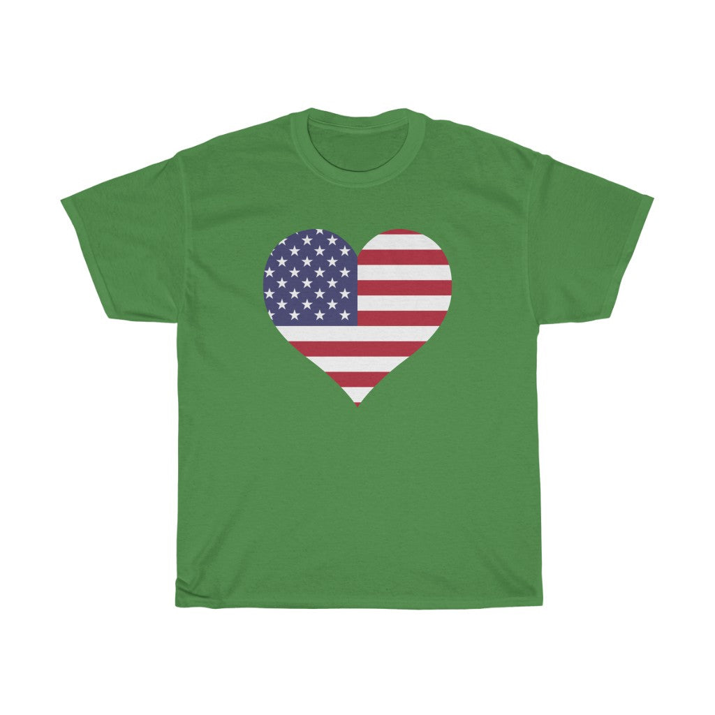 United States of America Heart Flag Standard Tee - Unisex
