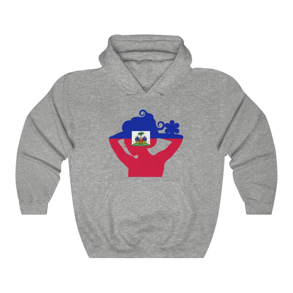 Haiti Lady Flag Hoodie Sweatshirt - Unisex