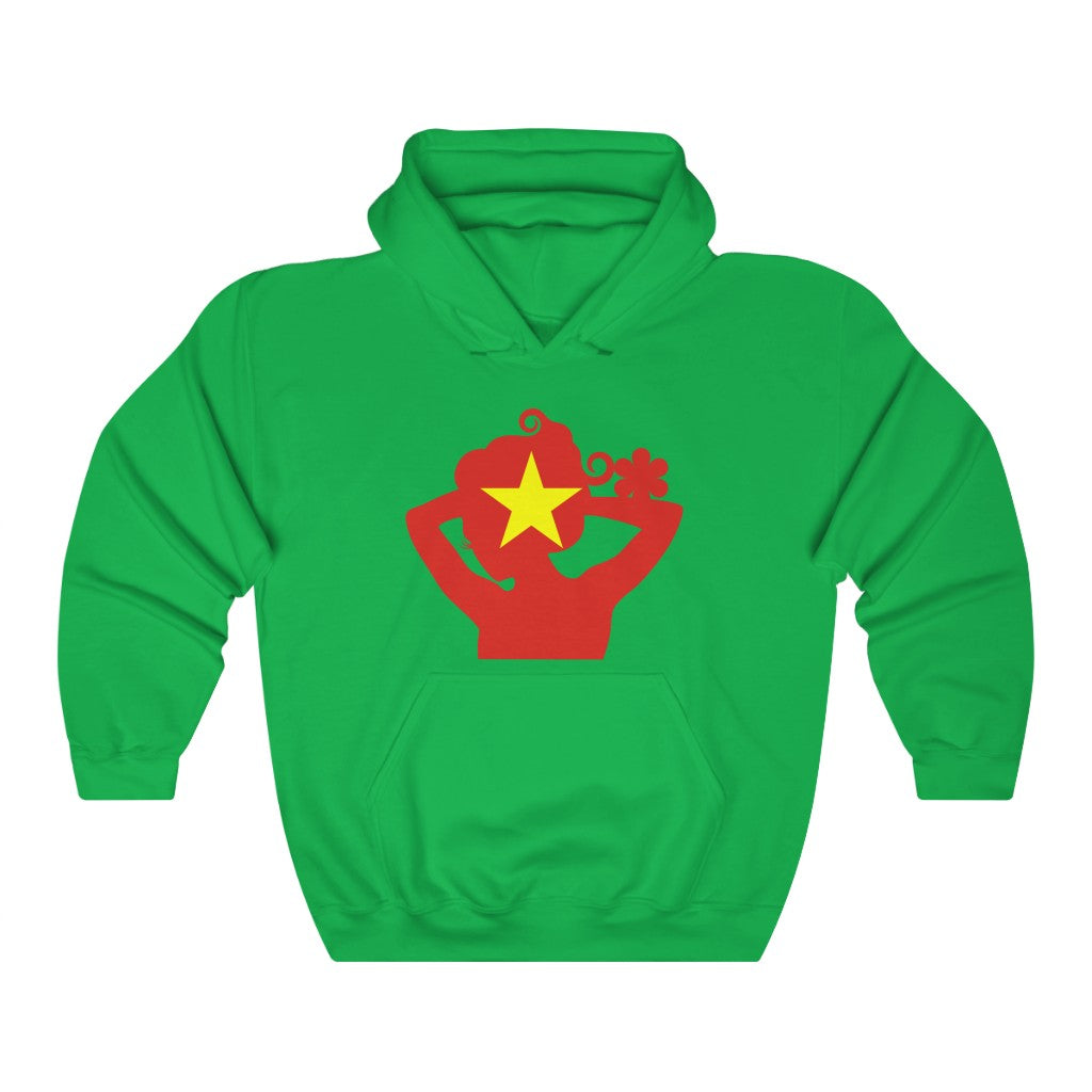 Vietnam Lady Flag Hoodie Sweatshirt - Unisex
