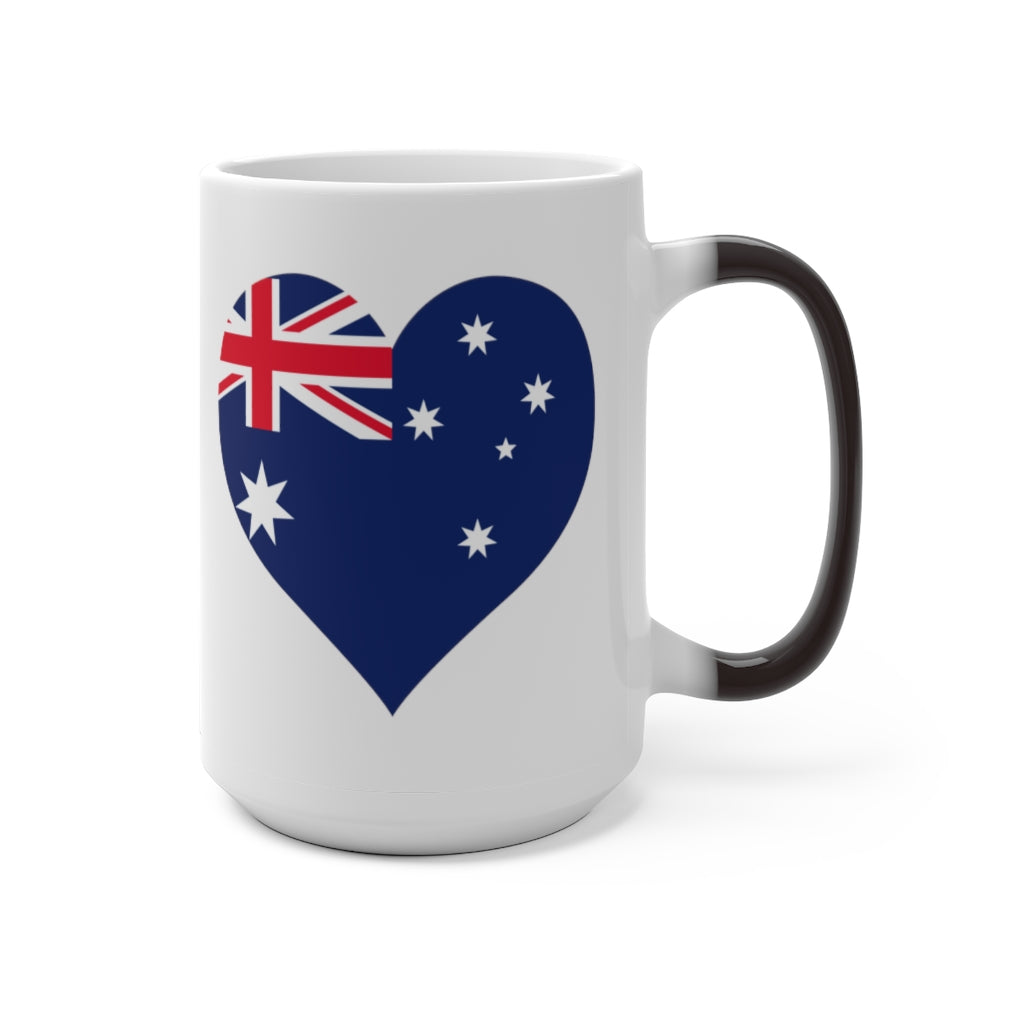 Australia Heart Color Changing Mug
