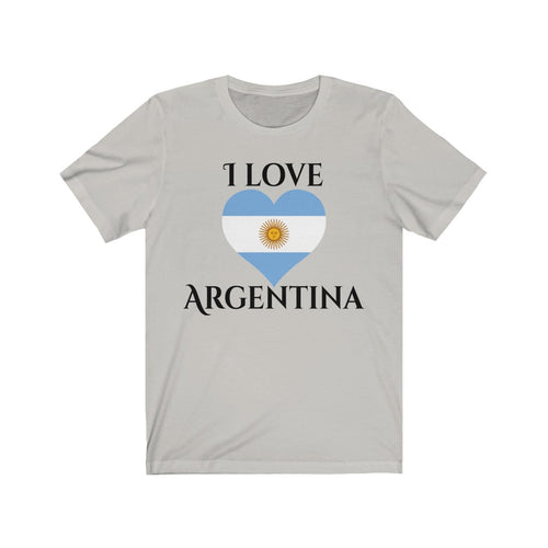 Argentina Heart Flag Premium Tee 1 - Unisex