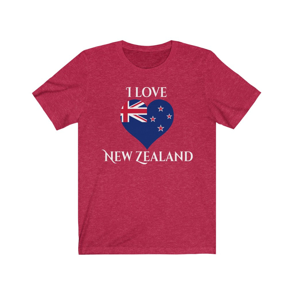 New Zealand Heart Flag Premium Tee 2 - Unisex