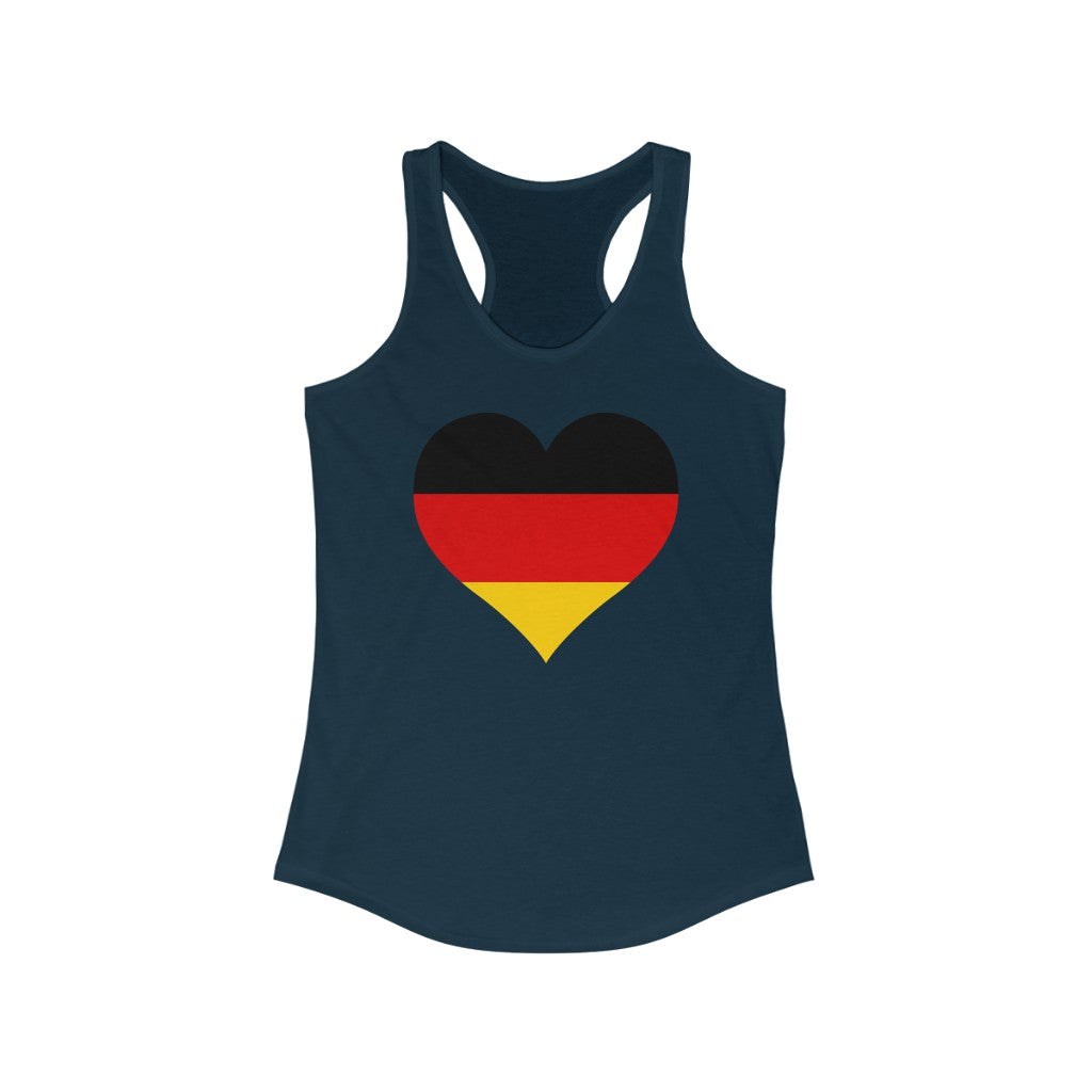 Germany Heart Flag Tank - Women