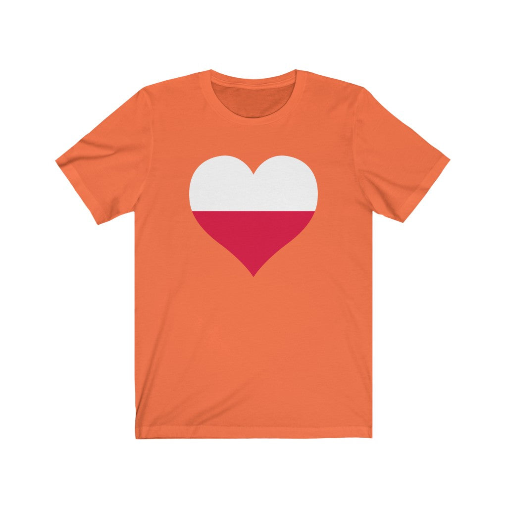 Poland Heart Flag Premium Tee - Unisex