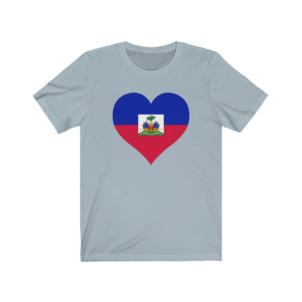 Haiti Heart Flag Premium Tee - Unisex