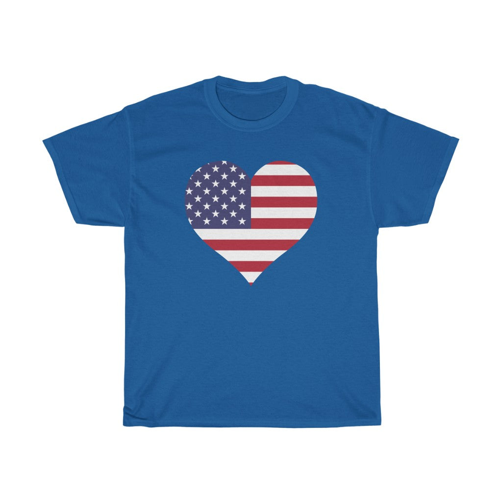 United States of America Heart Flag Standard Tee - Unisex