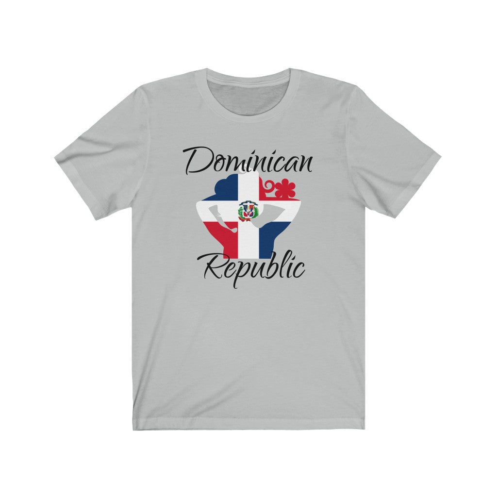 Dominican Republic Lady Flag Premium Tee 1 - Unisex