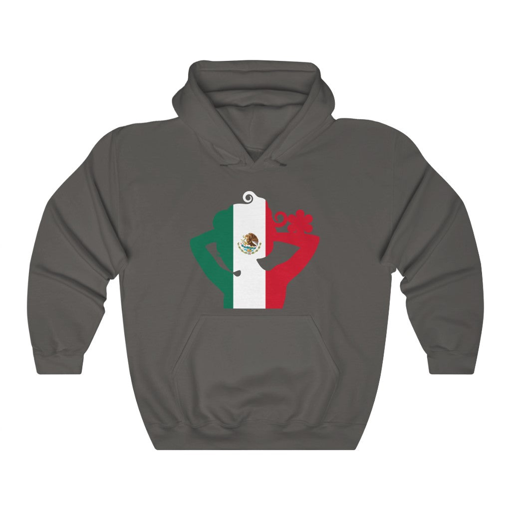 Mexico Lady Flag Hoodie Sweatshirt - Unisex