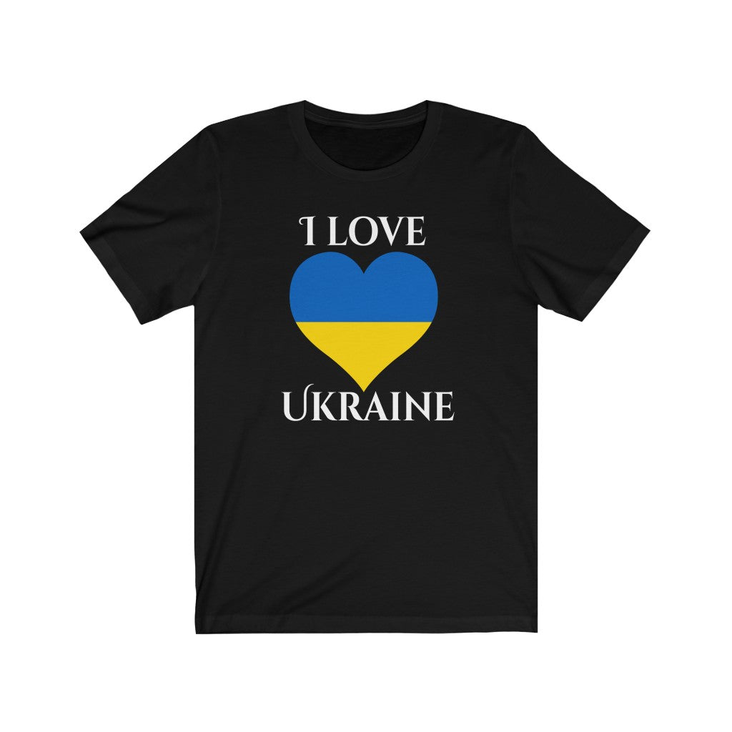 Ukraine Heart Flag Premium Tee 2 - Unisex
