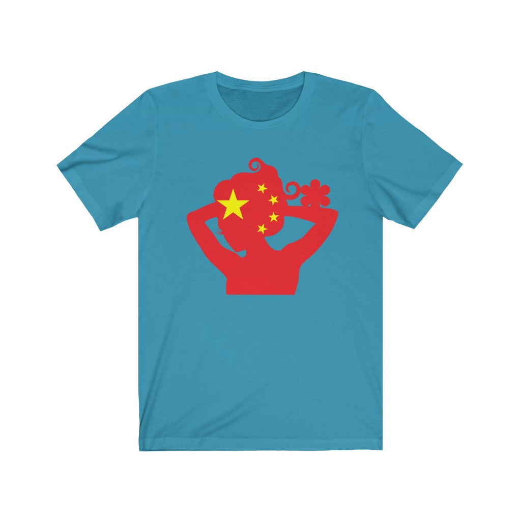 China Lady Flag Premium Tee - Unisex