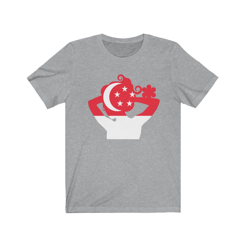 Singapore Lady Flag Premium Tee - Unisex