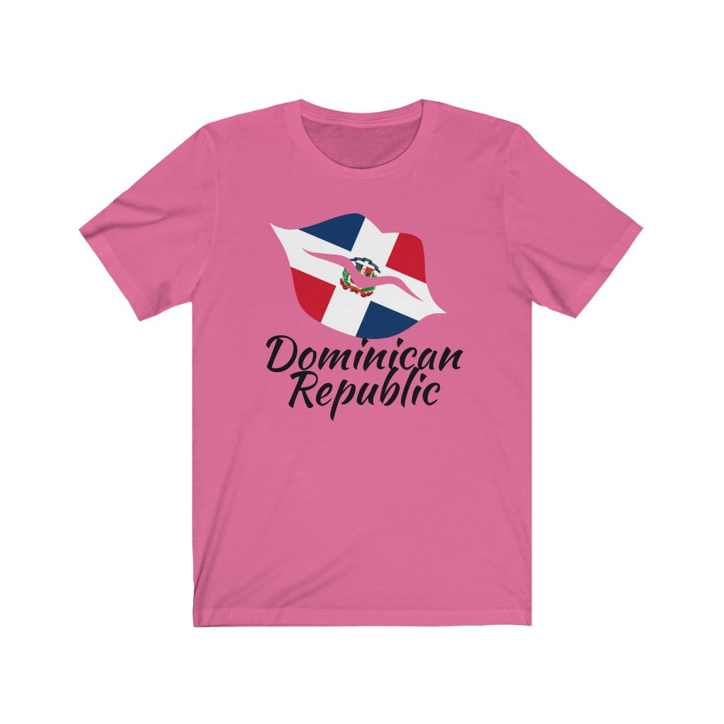 Dominican Republic Lips Flag Premium Tee 1 - Unisex