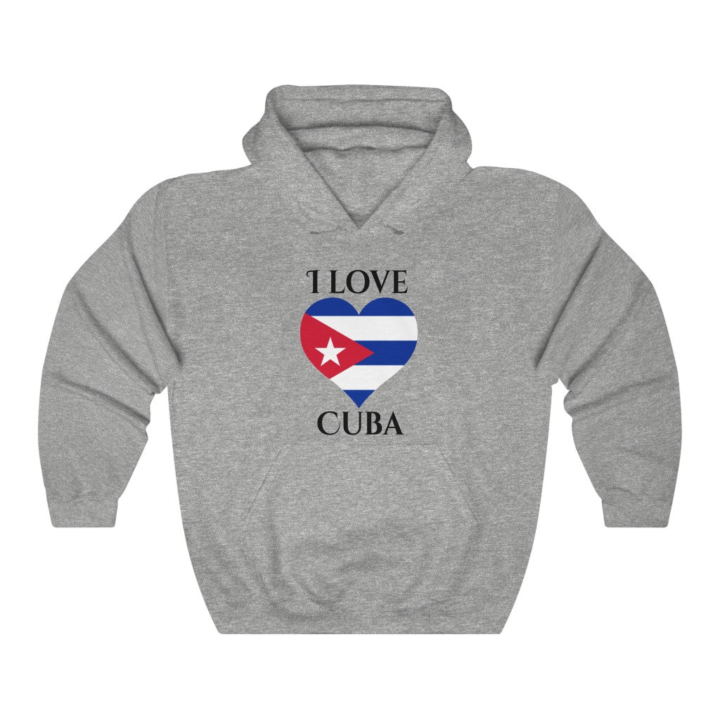 Cuba Heart Flag Hoodie Sweatshirt 1 - Unisex