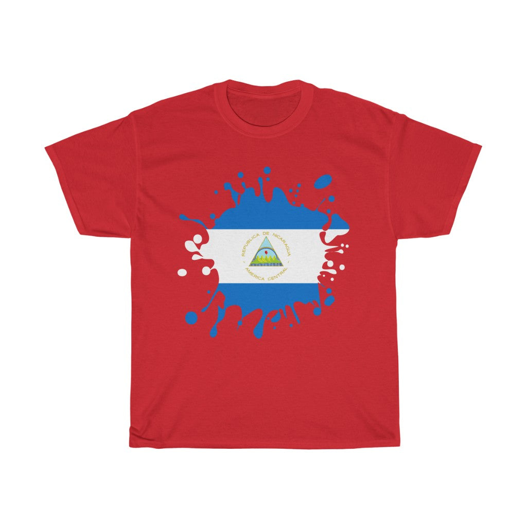 Nicaragua Splat Flag Standard Tee - Unisex