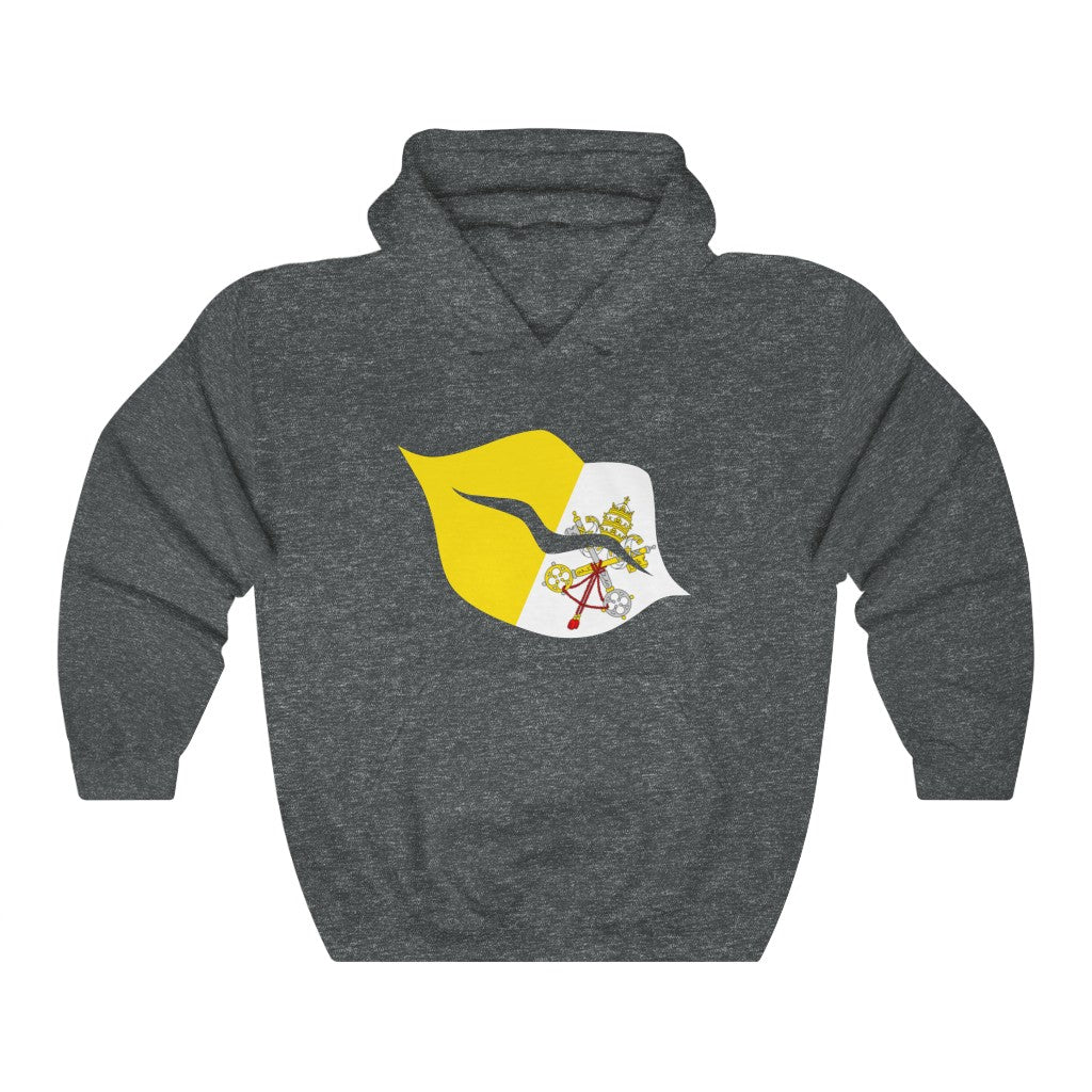 Holy See Lips Flag Hoodie Sweatshirt - Unisex