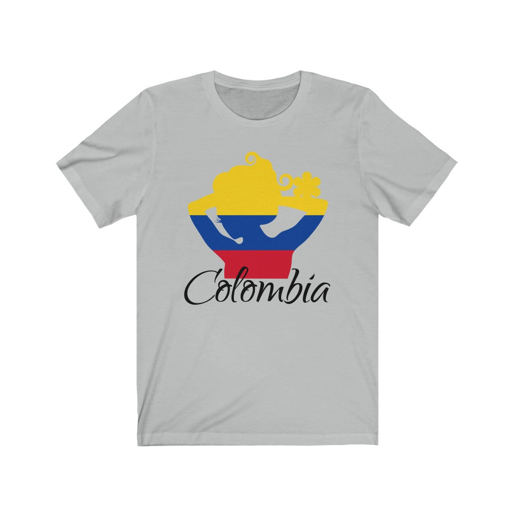 Colombia Lady Flag Premium Tee 1 - Unisex