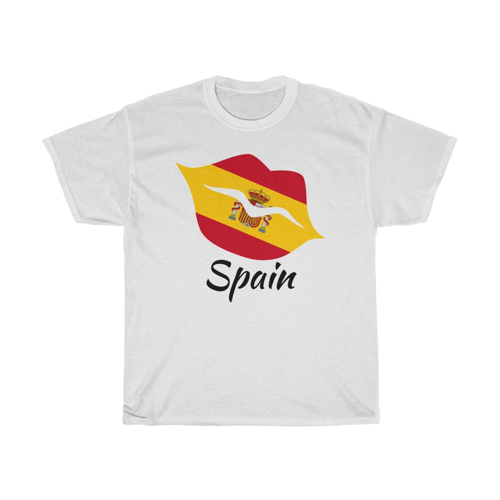 Spain Lips Flag Standard Tee 1 - Unisex