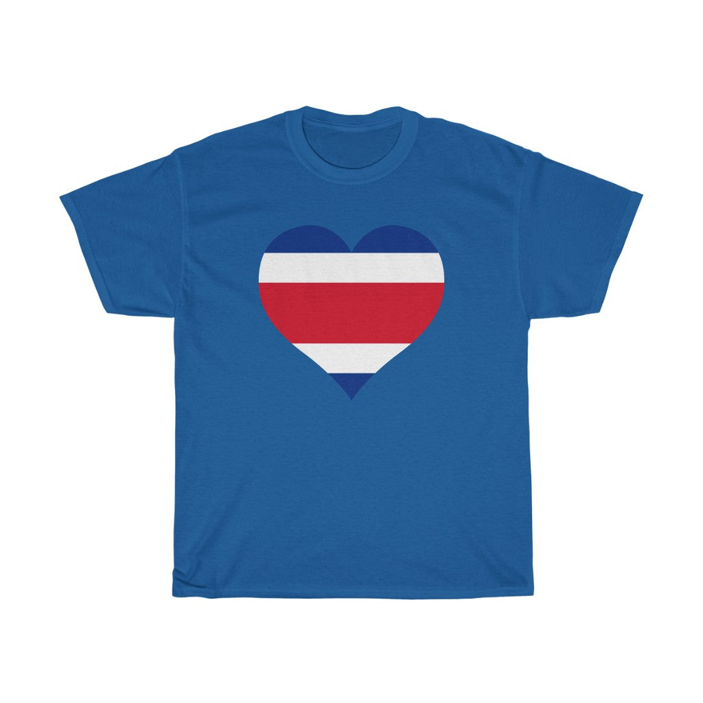 Costa Rica Heart Flag Standard Tee - Unisex