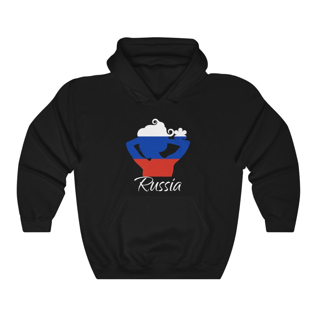 Russia Lady Flag Hoodie Sweatshirt 2 - Unisex