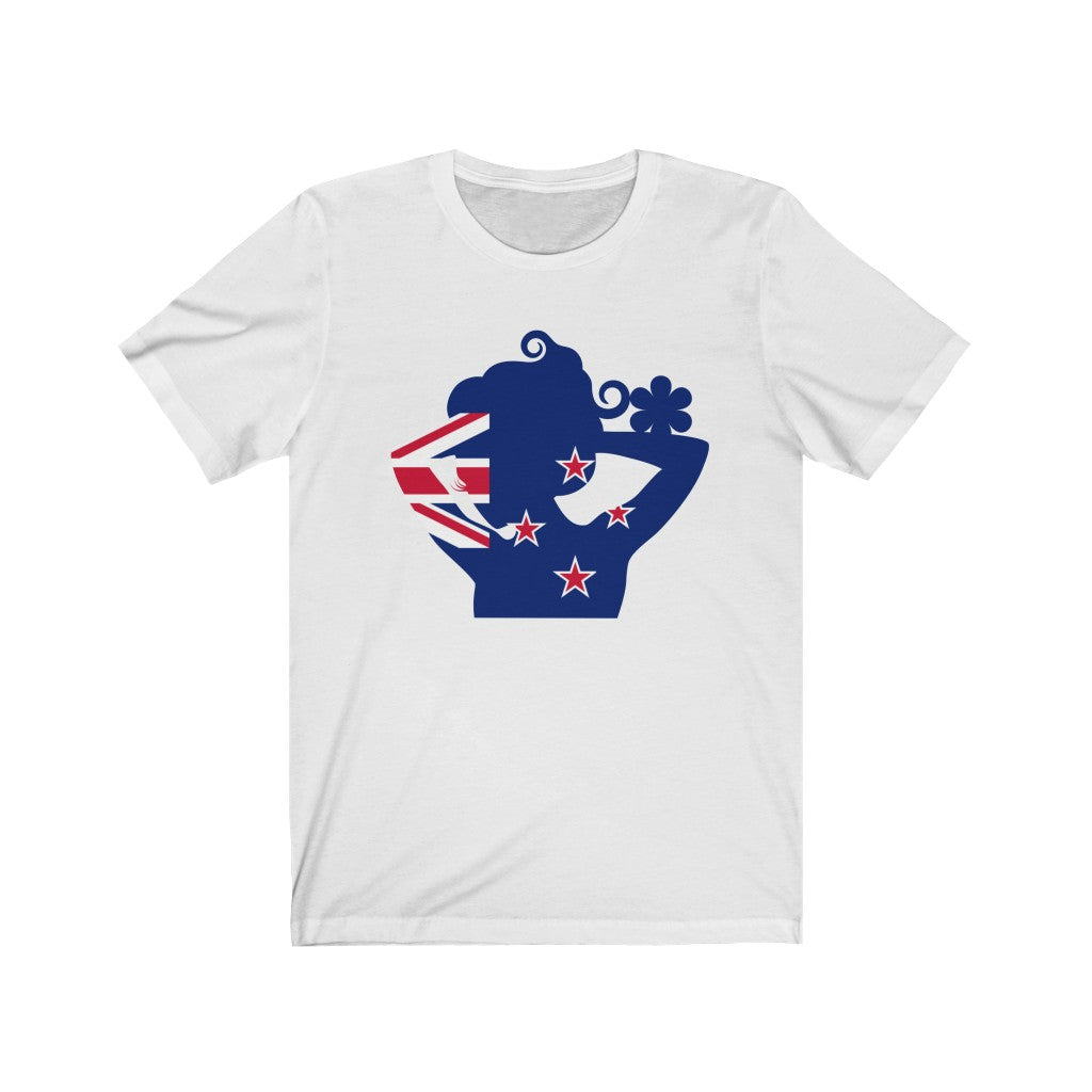 New Zealand Lady Flag Premium Tee - Unisex